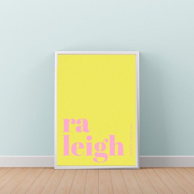Raleigh North Carolina modern stad Poster (Skapare uppladdad)
