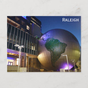 Raleigh North Carolina Museum Globe Vykort