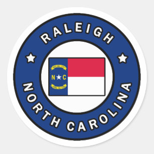 Raleigh North Carolina Runt Klistermärke