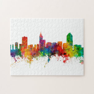 Raleigh North Carolina Skyline Pussel