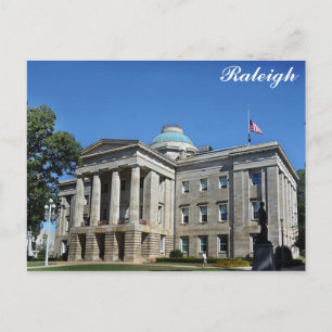 Raleigh North Carolina State Huvudstad Travel Phot Vykort