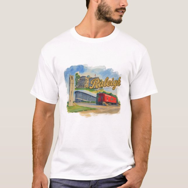 Raleigh North Carolina T-shirt (Framsida)