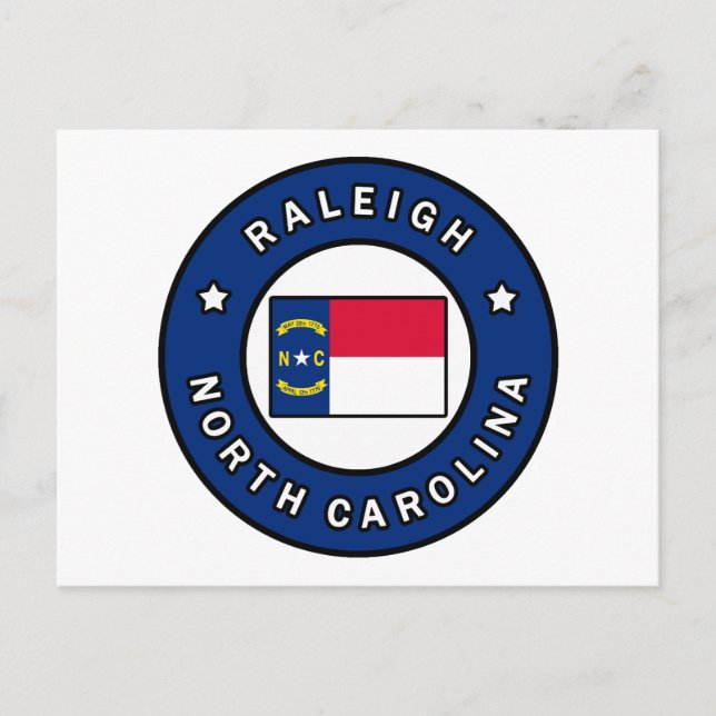 Raleigh North Carolina Vykort (Framsida)