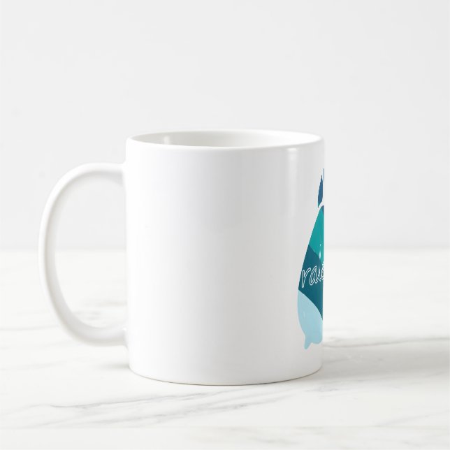 Raleigh tealgrön blå ekollon kaffemugg (Vänster)