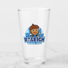 Raleigh Walking Tours Cute Acorn Pint Glaskopp
