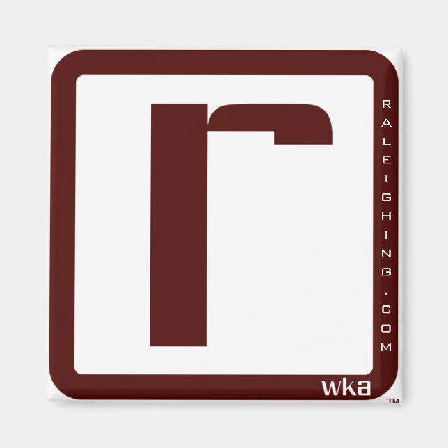 Raleighing Square Magnet (Framsidan)