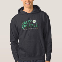 Raley Kreativ Mörk Grått Hoodie