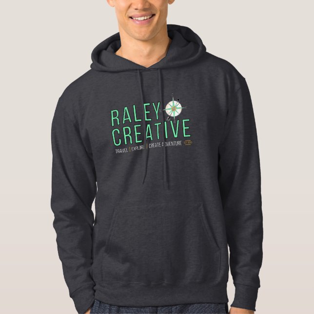 Raley Kreativ Mörk Grått Hoodie (Framsida)