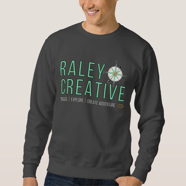 Raley Kreativ Mörk Grått Sweatshirt (Framsida)