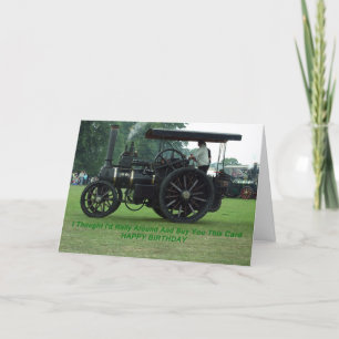 Rally Around Steam Engine Birthday Card Kort
