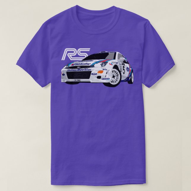 Rally Car Champion Colin McRae MK1 RS hatch Long S T Shirt (Design framsida)