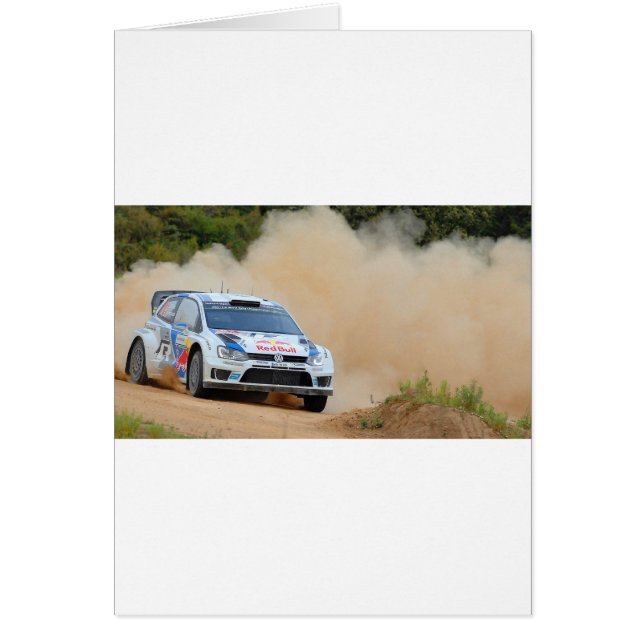 Rally Car Hälsningskort (Framsidan)
