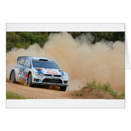 Rally Car Hälsningskort