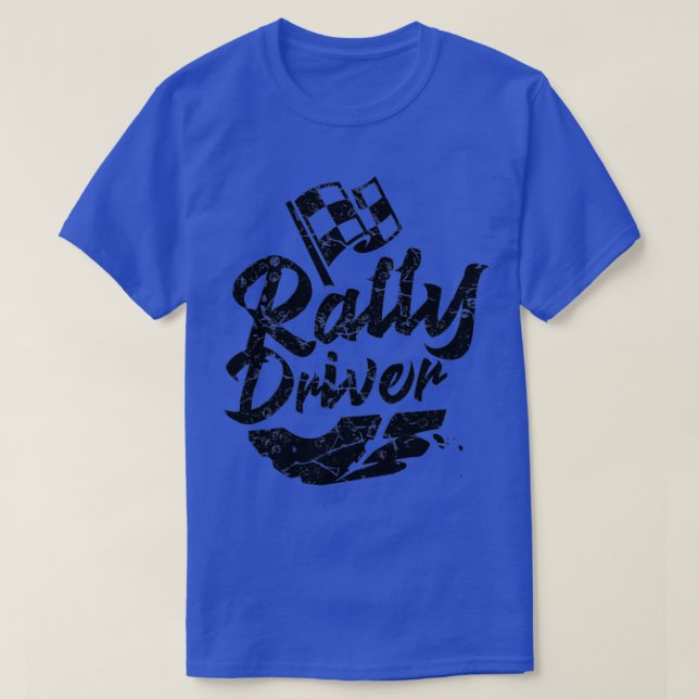 Rally Driver Rallye Tävla T Shirt (Design framsida)