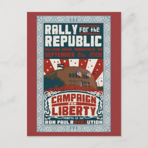 Rally for Republic Postcard Vykort