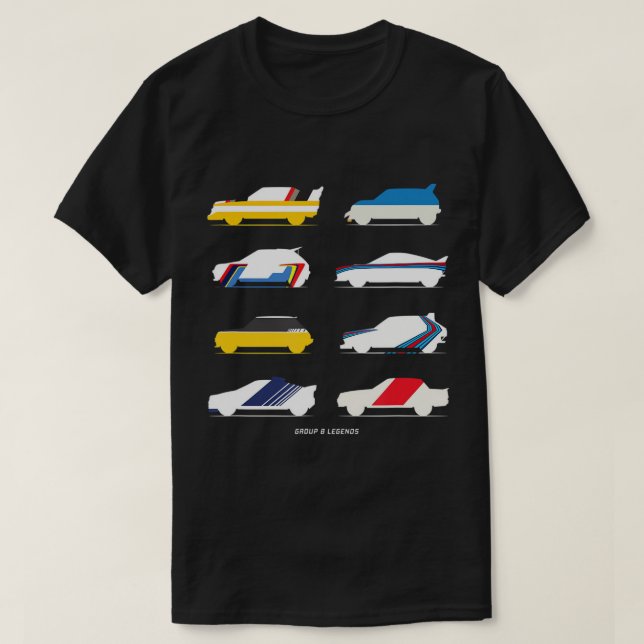 Rally Legends Group B Classic rally car design T-S T Shirt (Design framsida)