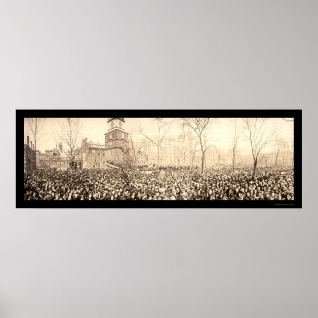 Rally Philadelphia WWI Photo 1917 Poster (Framsidan)