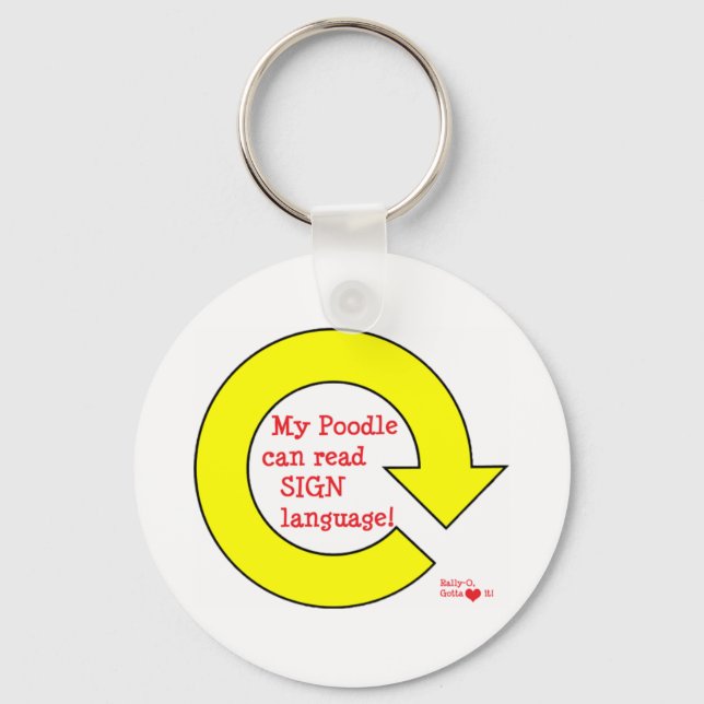 Rally pudel nyckelring (Framsida)