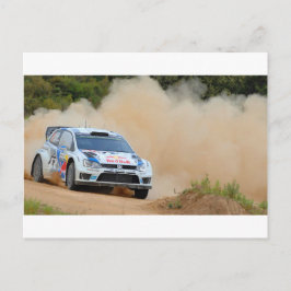 Rallybil Vykort