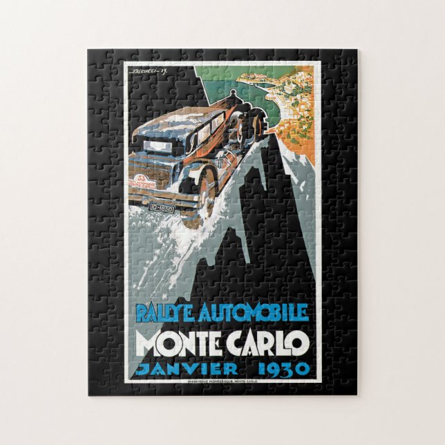 Rallye bil Monte - carlo Pussel (Vertikal)