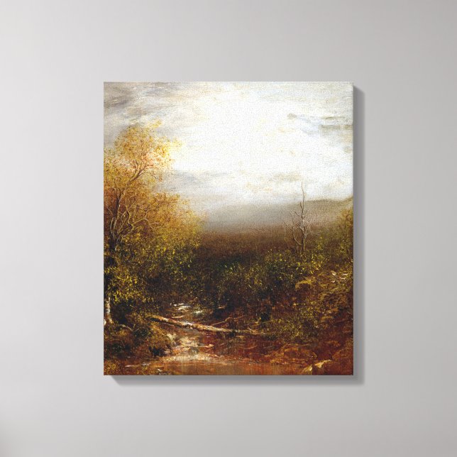 Ralph Albert Blakelock Bassäng i Adirondacks Canvastryck (Framsida)