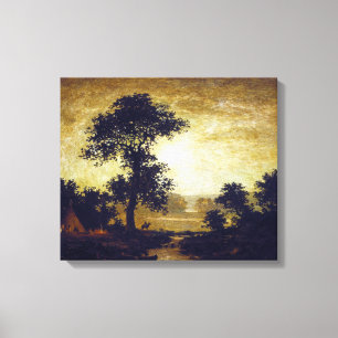 Ralph Albert Blakelock månsken Canvastryck