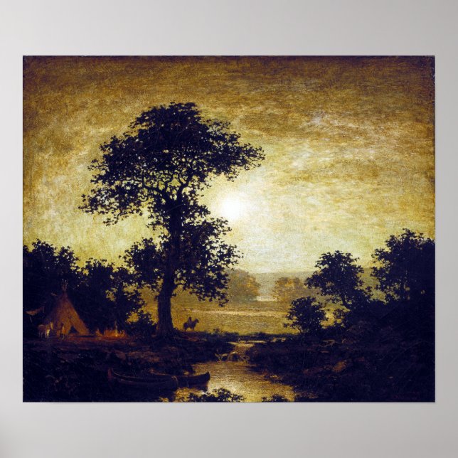 Ralph Albert Blakelock Moonlight Poster (Framsidan)