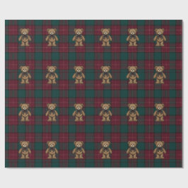 Ralph Lauren Inspirerat Tartan-rutigt Inpackningsp Presentpapper