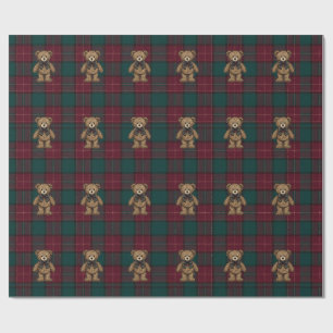 Ralph Lauren Inspirerat Tartan-rutigt Inpackningsp Presentpapper