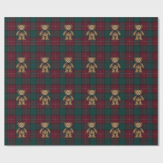 Ralph Lauren Inspirerat Tartan-rutigt Inpackningsp Presentpapper
