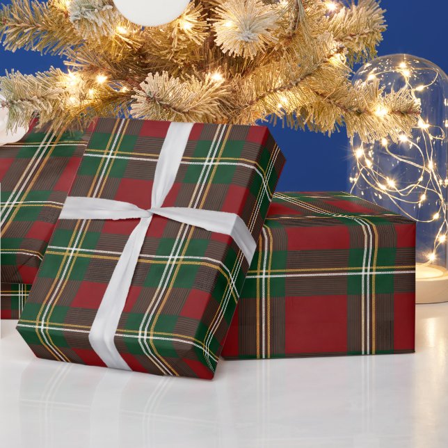 Ralph Lauren Rutig Rutmönster Jul Presentpapper (Helgdagar)
