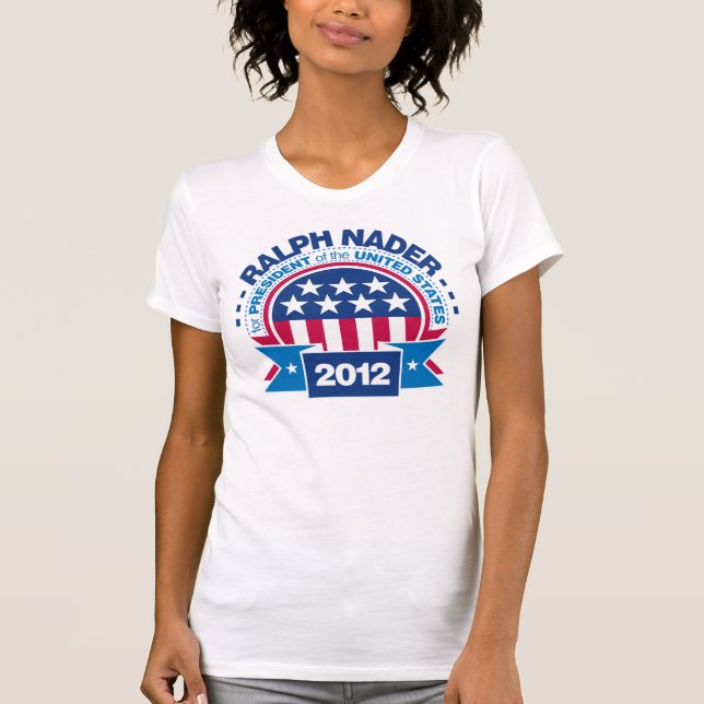 Ralph Nader för presidenten 2012 T-shirt (Framsida)
