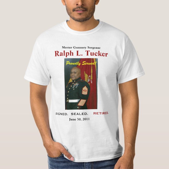 Ralph Tucker pensionskjorta T-shirt (Framsida)