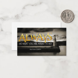 Ralph Waldo Emerson Inspirational Quote Always do Anteckningskort