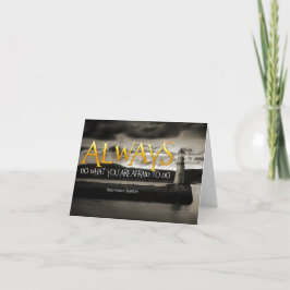 Ralph Waldo Emerson Inspirational Quote Always do Tack Kort