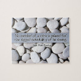 Ralph Waldo Emerson Inspirational Quote ’Crew’ Pussel