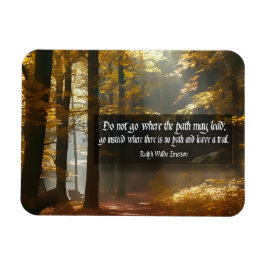 Ralph Waldo Emerson Inspirational Quote Flexible Magnet
