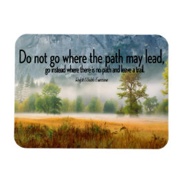 Ralph Waldo Emerson Inspirational Quote Flexible Magnet