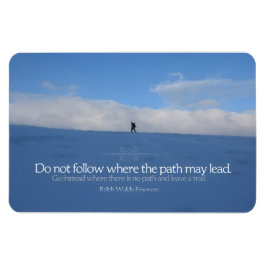 Ralph Waldo Emerson Inspirational Quote Flexible Magnet