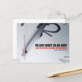 Ralph Waldo Emerson Inspirational Quote Happiness Vykort