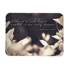 Ralph Waldo Emerson Inspirational Quote Rik Heart Magnet
