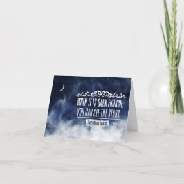 Ralph Waldo Emerson Inspirational Quote "Stars" Tack Kort