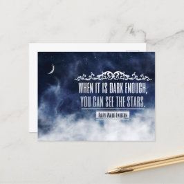 Ralph Waldo Emerson Inspirational Quote "Stars" Vykort
