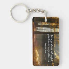 Ralph Waldo Emerson Inspirational Quote ’Trail’ Nyckelring