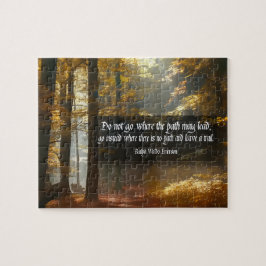 Ralph Waldo Emerson Inspirational Quote ’Trail’ Pussel