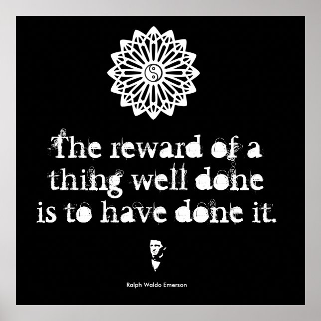 Ralph Waldo Emerson - Ord of Wisdom Poster (Framsidan)