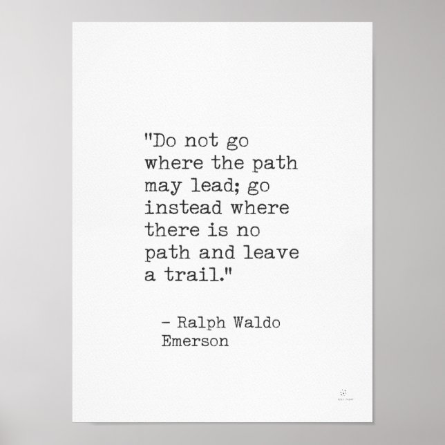 Ralph Waldo Emerson Poster (Framsidan)