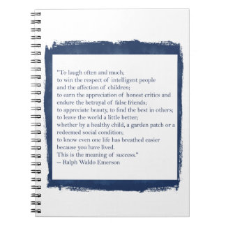 Ralph Waldo Emerson Quote Anteckningsbok