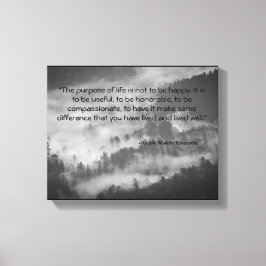 Ralph Waldo Emerson Quote Canvas Art Black & White