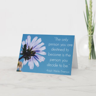 Ralph Waldo Emerson Quote Greeting Card Kort